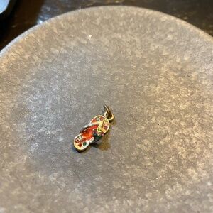 Brighton red/pink flip flop dangle charm